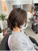 立体感アップ♪大人ショート×コントラストハイライト