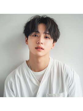 韓国風マッシュニュアンスパーマ