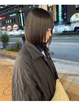 ヘアーズルネッタアベノ(HAIR'S Lunetta abeno) 【大阪/天王寺】縮毛矯正×ラインのきれいなボブ