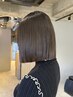 【髪がよく広がる・まとまらないそんな方】地毛風柔らか縮毛矯正＋カット