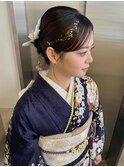 成人式ヘアセット　前撮り◎