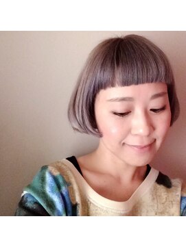 ヘアアンドビューティー クローバー(Hair&Beauty Clover) THA,せつこスタイル/ニュアンスカラー/ぱっつん前髪