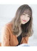 【神田安優奈】シースルーバングの愛されセミディ