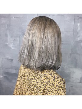 ヘアサロンエムフィス 池袋東口(HAIR SALON M Fe's) デザインカラー/厚めバング/ローライト/スリークボブ