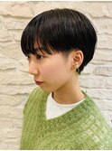 【ZONNE】フロント重め刈り上げマッシュショート