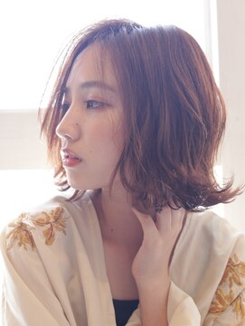 ジジ アドラーブル ヘア サロン(JiJi ADRABLE HAIR SALON) 【JiJi】外ハネ ランダムカ-ル 大人カジュアル ボブ