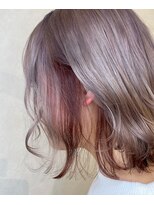 ヘアーサロン リアン 熊谷2号店(hair salon Rien) ホワイトシルバー☆カシスピンクインナー