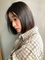 ロゼ 六甲道(ROSE)&nbsp;【ROSE/六甲道】ぱっつんボブ /グレーベージュ/ミニボブ