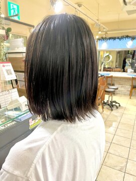 キャンバス バイ ネオリーブ 横浜西口(Canvas by neo.) ぱつっとライン○タッセルボブ○sn