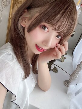 リアイス(Re:ICE) ミニウルフ/くすみブルー/流れるレイヤー/インナーハイライト