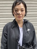 リル(Lilu)&nbsp;黒髪を活かしたアレンジショートのLiluのお客様　クロカワケンタ