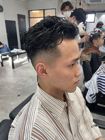 ボルド(MEN'S HAIR SALON BORDO)&nbsp;フェード×オールバック×ソフトスパイラル