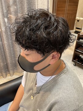 パシフィックダズールコパン(Pacific Dazzle copain) メンズスパイラルパーマ メンズマッシュ