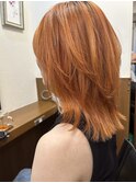 ミディアムレイヤー×オレンジカラー