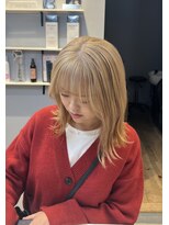 ベルベットヘア 千早店(Velvet hair) blond beige 【Shion】