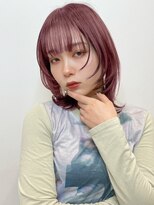 トルネード(TORNADO) 外ハネウルフ フェイスレイヤー ピンクバイオレットt231230