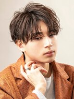 韓国マッシュコンマバングツーブロックセンターパートコンマヘア