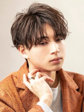 オーシャントーキョー サニー 原宿(OCEAN TOKYO Sunny) 韓国マッシュコンマバングツーブロックセンターパートコンマヘア