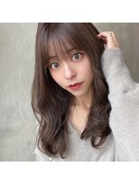 プラチナ(PLATINA)&nbsp;くびれヘア/韓国/透け感/くすみカラー/ロング/ベージュカラー