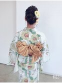 日本浴衣美人