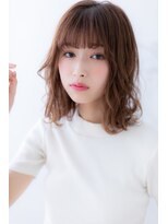 ヘアスタジオ ガロウ(hair stuido garou)&nbsp;前髪/アンブレラカラー/こなれミディ/ウェーブパーマ/盛岡21