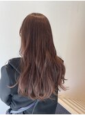 ピンクカラーロングスタイル