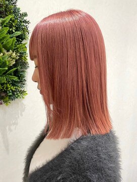 ネウィ ハウオリ 札幌駅前(newi hau'oli) ピンクベージュ/ケアブリーチ/似合わせカット