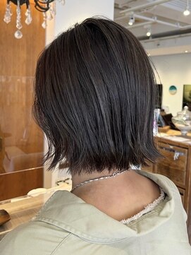 ミスト(mist) 〔mist：Yoko〕クールボブ/透明感カラー/アッシュグレージュ#337