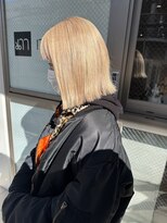 マルフェ 天王寺(marfe)&nbsp;ミルクティーベージュハイトーンケアブリーチ透明感カラー