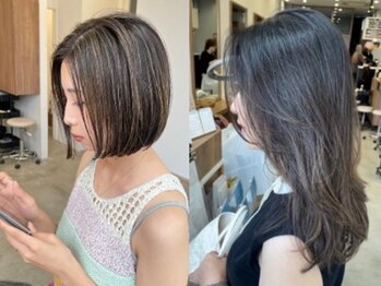 ピークス(PEAKS)の写真/脱白髪染め！ハイライトを入れて白髪を目立たなくする＊白髪が気になり始めた方もご相談下さい◎
