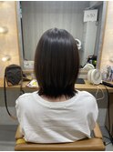 ローレイヤーボブ＊縮毛矯正とカラーでお手入れ楽ちんコース◎