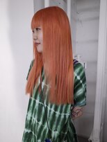 レコ 渋谷(LECO) オレンジヘア