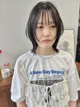 ヘアー アイス 御器所本店(HAIR ICI) 20代30代大人可愛い小顔ショート丸みボブウルフカット