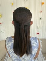 ヘアセット専門サロン by OKINAWA WATABE WEDDING 那覇店&nbsp;ハーフアップ