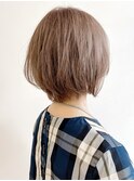 say.ショートボブひし形ショートオリーブグレーアッシュ小顔