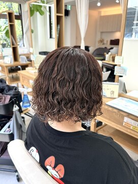 ロッコ 船橋駅(Rocco) 簡単セットボブパーマ　ナチュラルオレンジベージュ　船橋駅