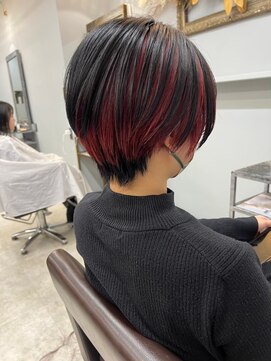 オズ 郡山駅前店(OZ) ケアブリーチベージュで柔らか質感ダブルカラーパープルで透明感