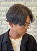 【カットホームスギノ】フェザーパーマ×センターパート