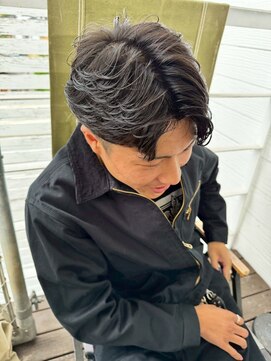 メンズスタイル20代30代40代フェザーパーマフェザーショート