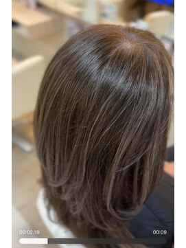 ニューヨークニューヨーク 桂店(NYNY) 白髪ぼかし/白髪ぼかしハイライト/グレージュ/レイヤー