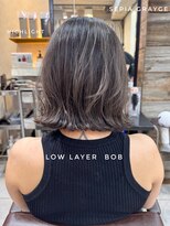 トルネード(TORNADO)&nbsp;外国人風海外ボブ×ハイライト×セピアグレージュ　n7.12.25