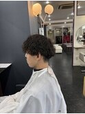 波打ちパーマ　ツイストスパイラルパーマ　シャドウパーマメンズ
