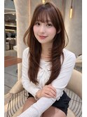 イメチェン韓国前髪ピンクベージュショート仙台レイヤーカット
