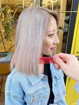 ミリ(mm)&nbsp;10代20代30代ブリーチカラーミルクティーベージュ髪質改善仙台