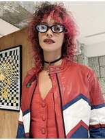 丹 Poodle perm/vivid pink
