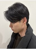 MEN’S HAIRセンターパートスパイラルパーマニュアンスパーマ