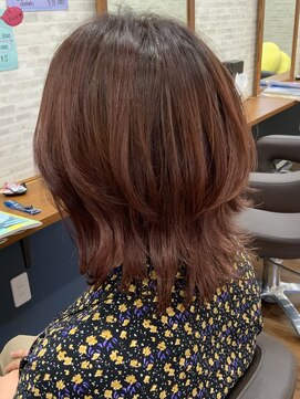 カミイロキレイ ローズレッドブラウン×くびれミディ