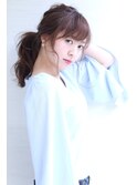 簡単カジュアル大人ポニー