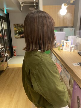 ウノプリール 茶屋町店(unopulir) 大人可愛い＊20代30代＊小顔＊外ハネボブ＊ハイライトベージュ