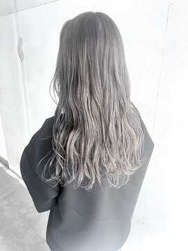 ヘアーアンドアトリエ マール(Hair&Atelier Marl) 【Marl】グレージュカラー×波巻き